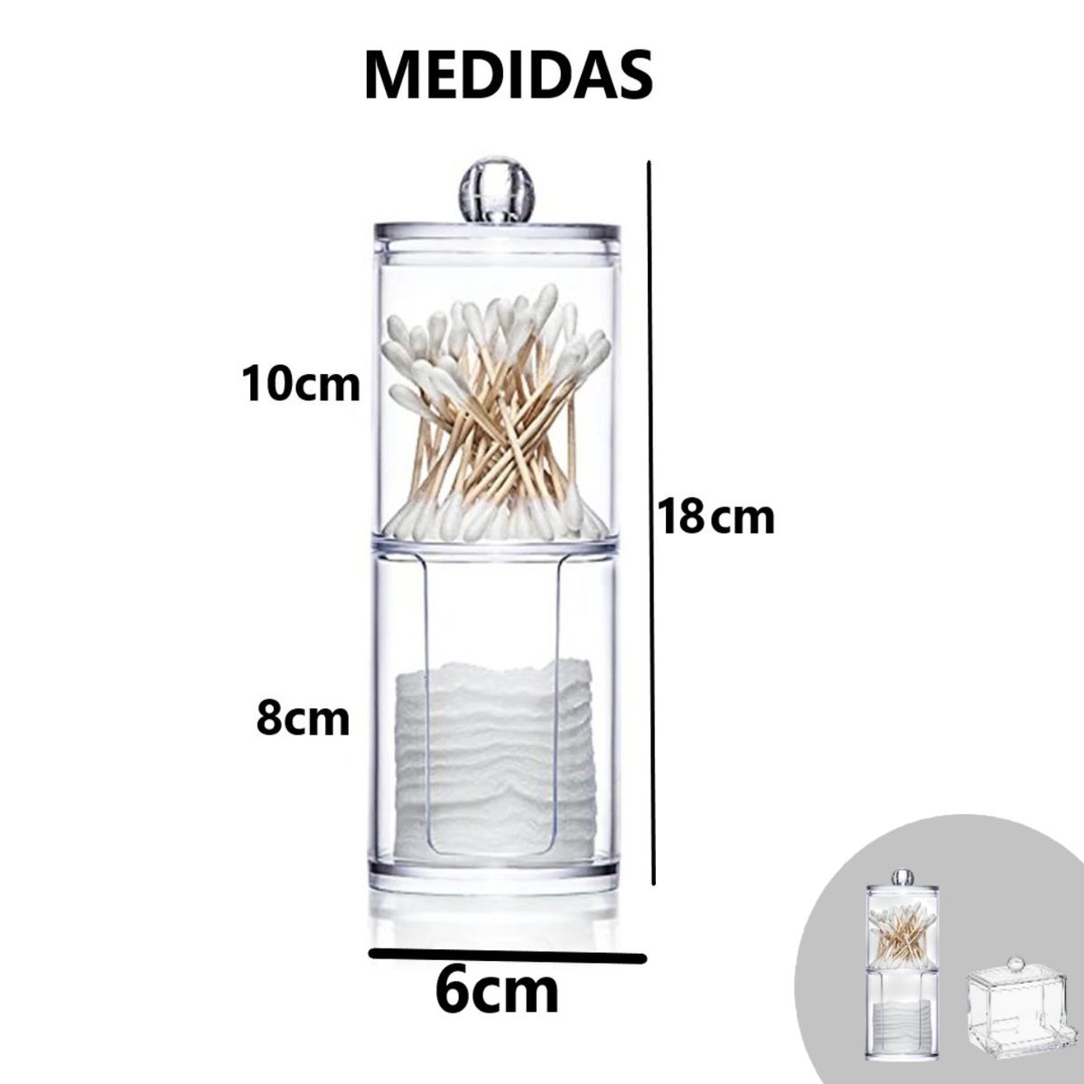 GENERICO - Kit 2 Organizadores Acrílicos