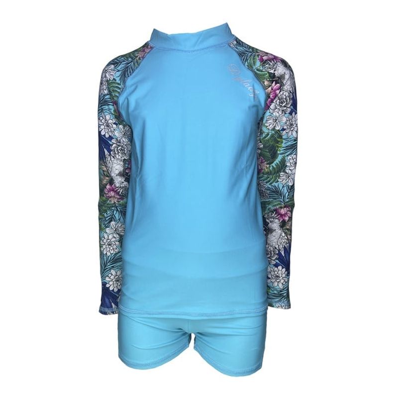 GENERICO - Conjunto Niña Manga Larga Color Celeste GL-44