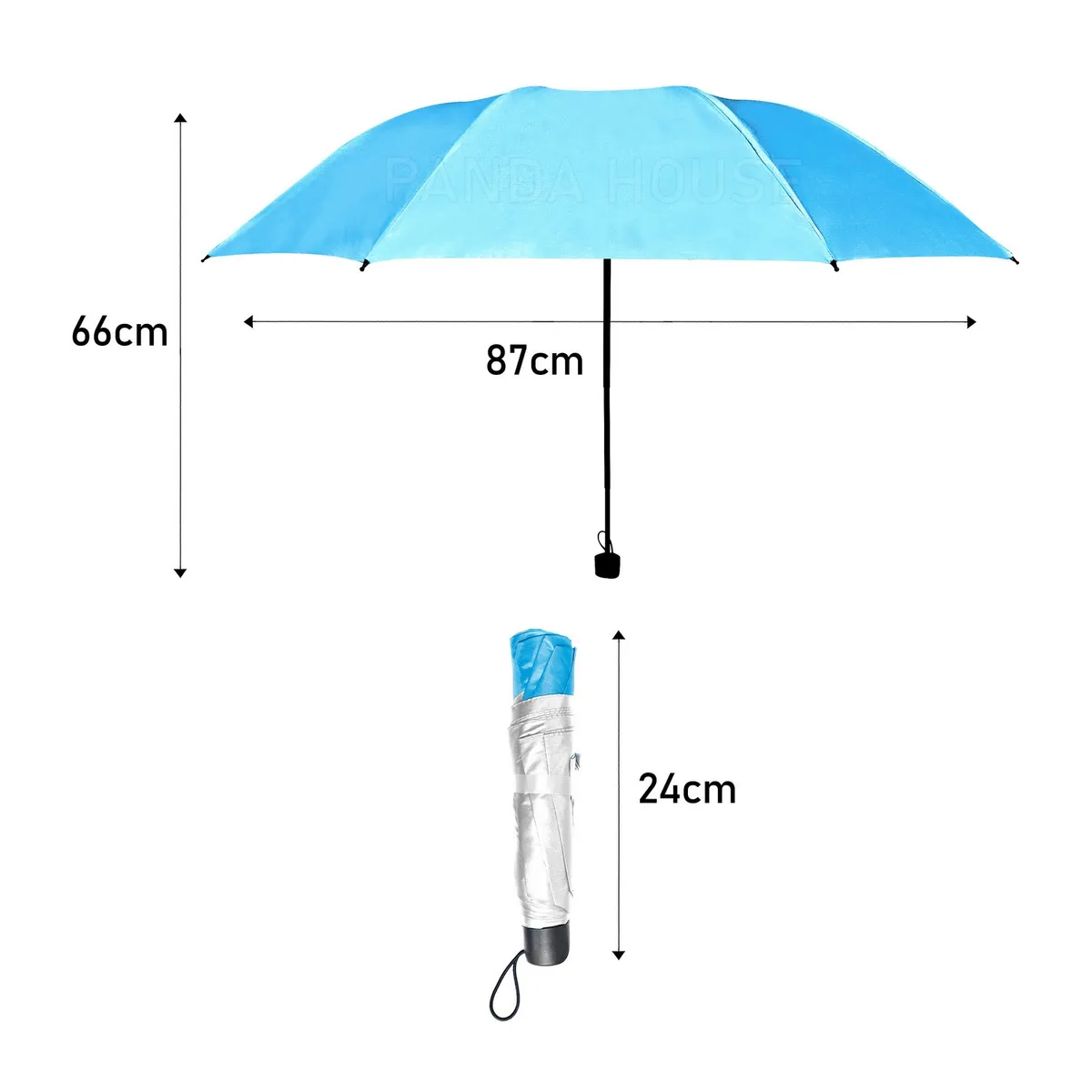 SM - PARAGUAS DE CARTERA CELESTE