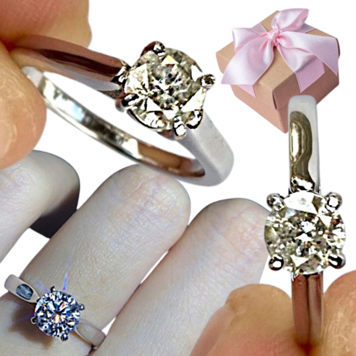 AMINO MASON - Anillo Promesa Regalo Novia Pareja - Plata Estuche Gratis