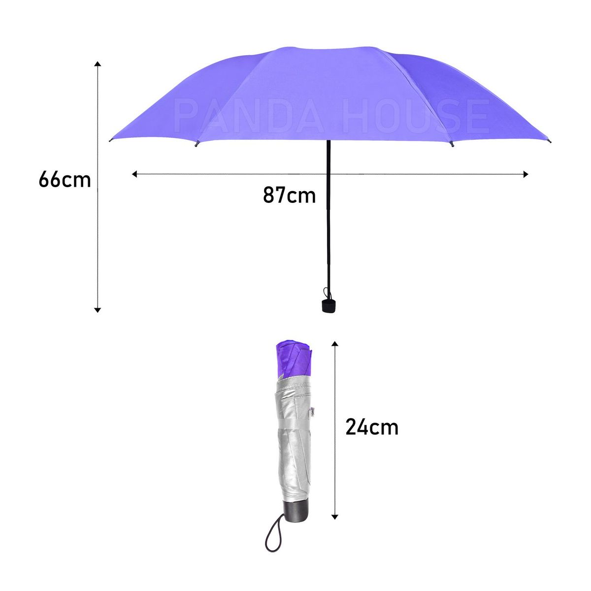SM - PARAGUAS DE CARTERA MORADO
