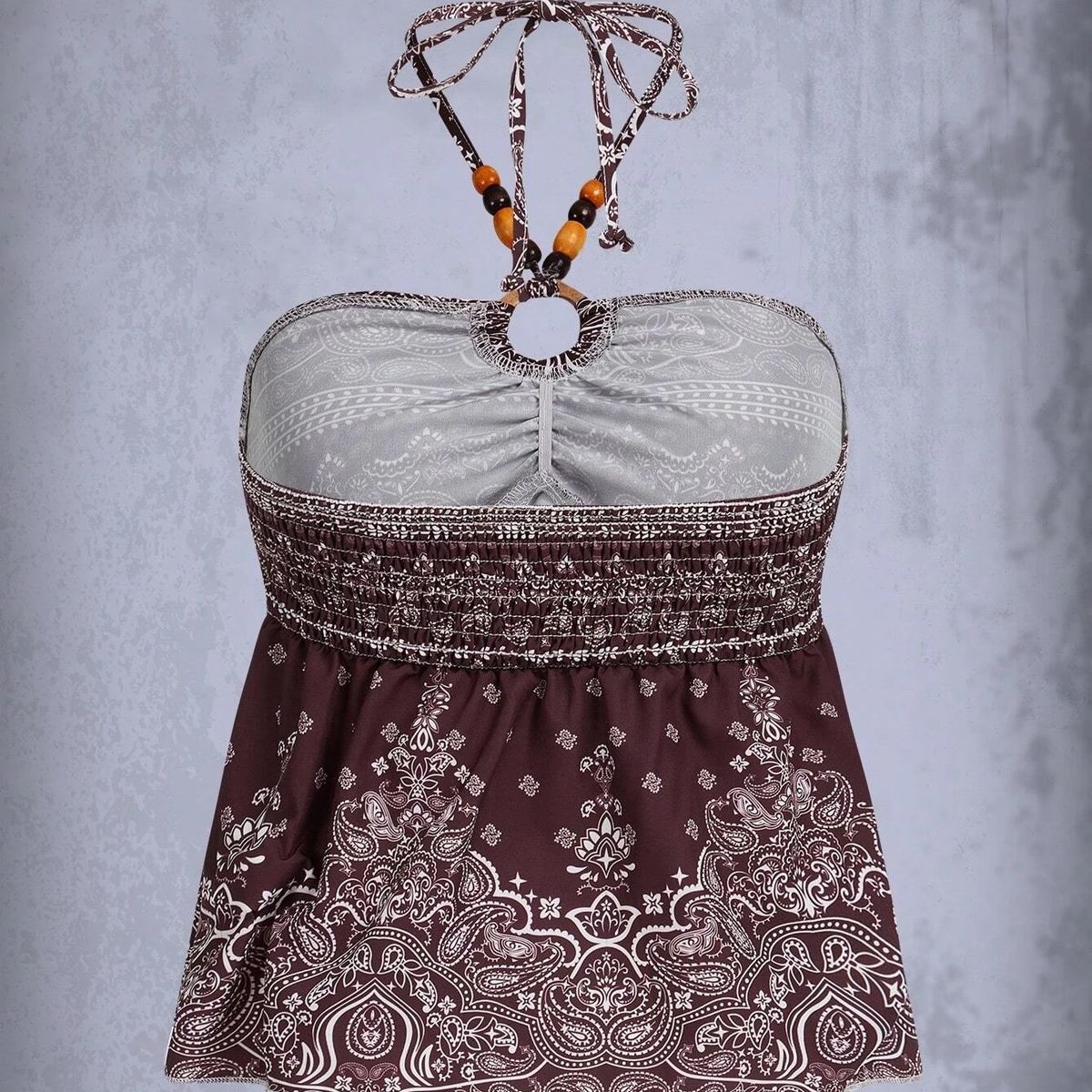 GENERICO - TOP LOLITAS MARRON COQUETTE