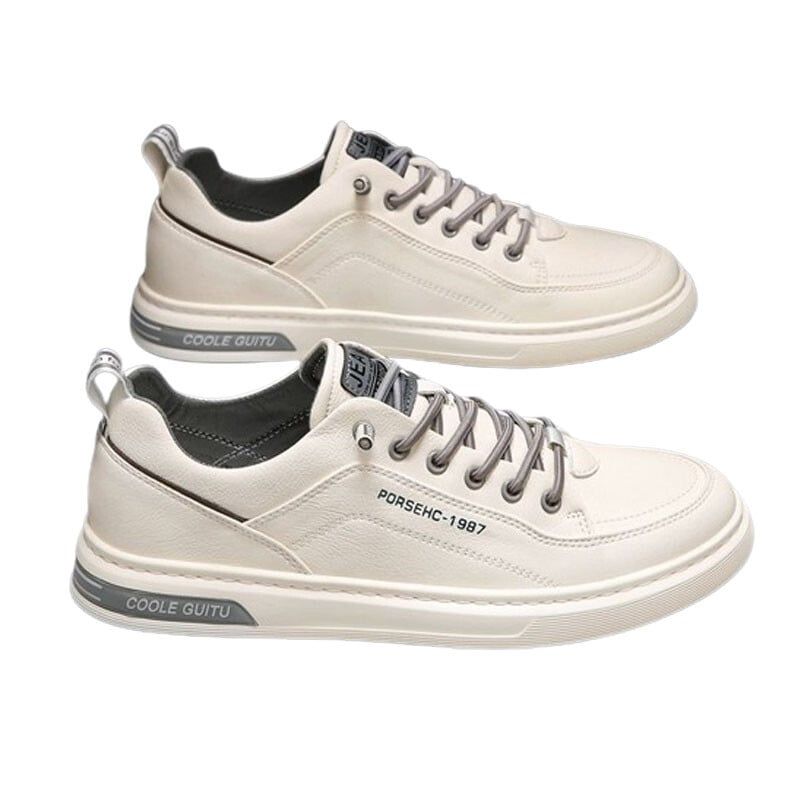 DANWEILE - Zapatos casuales planos cómodos para hombre - Beige