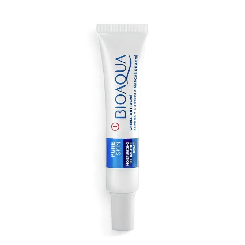 BIOAQUA - CREMA ANTIACNE ELIMINA ESPINILLAS Y PUNTOS NEGROS BIOAQUA