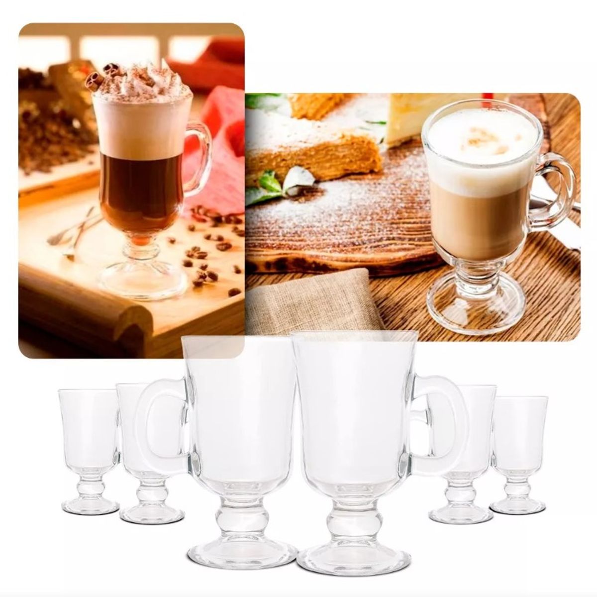 GENERICO - Set X 6 Tazas de Té o Café 125ml