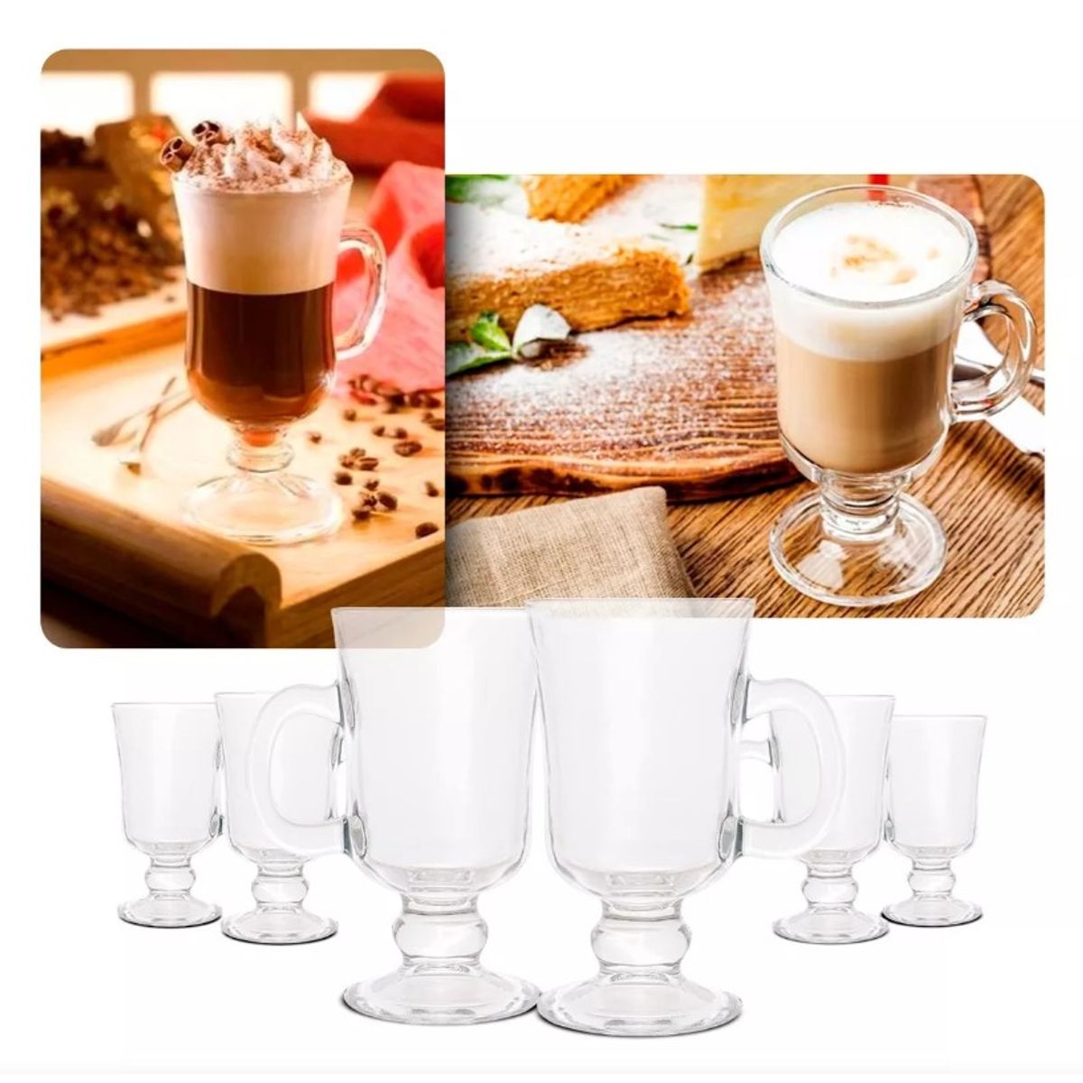 GENERICO - Set X 6 Tazas de Té o Café 125ml