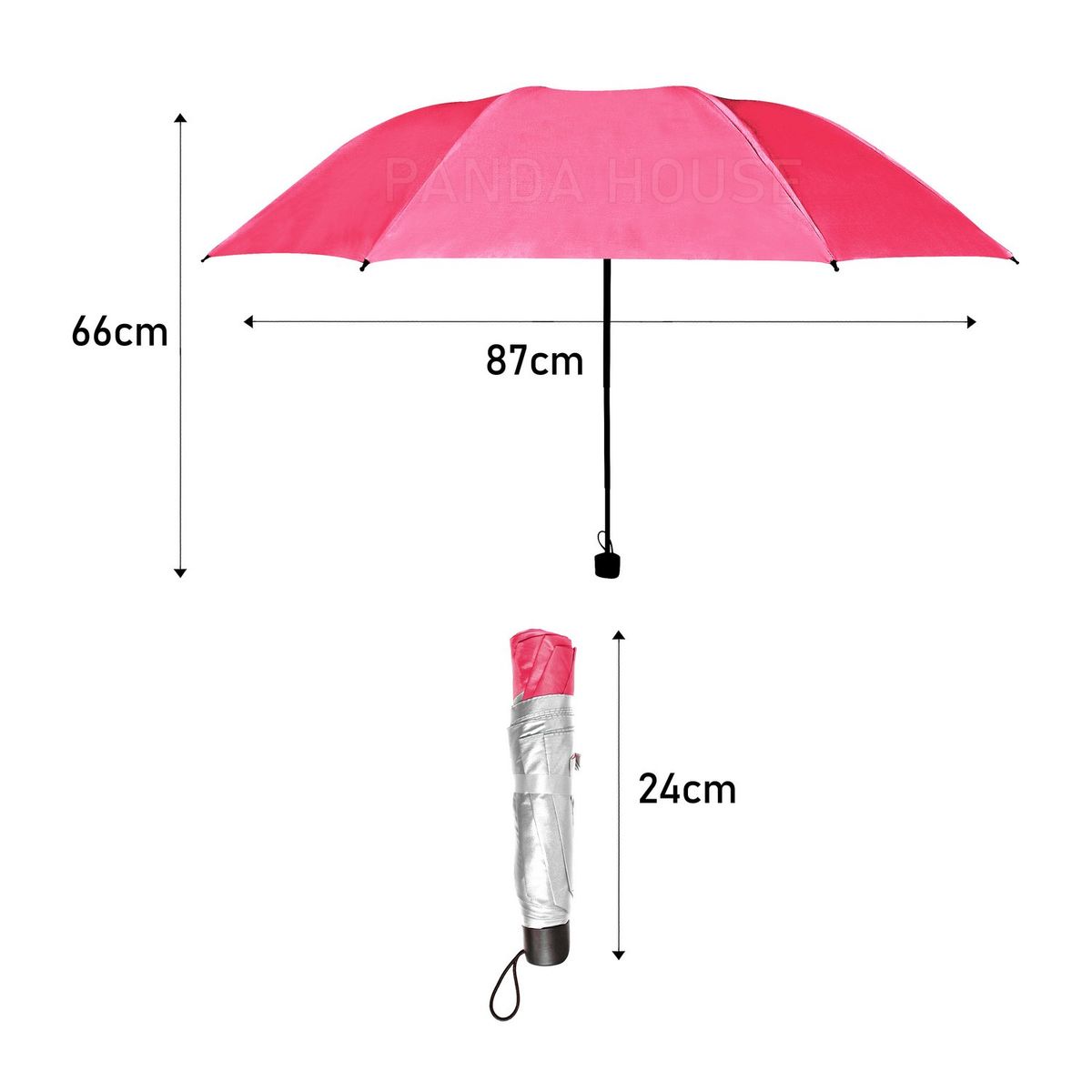 SM - PARAGUAS DE CARTERA ROJO