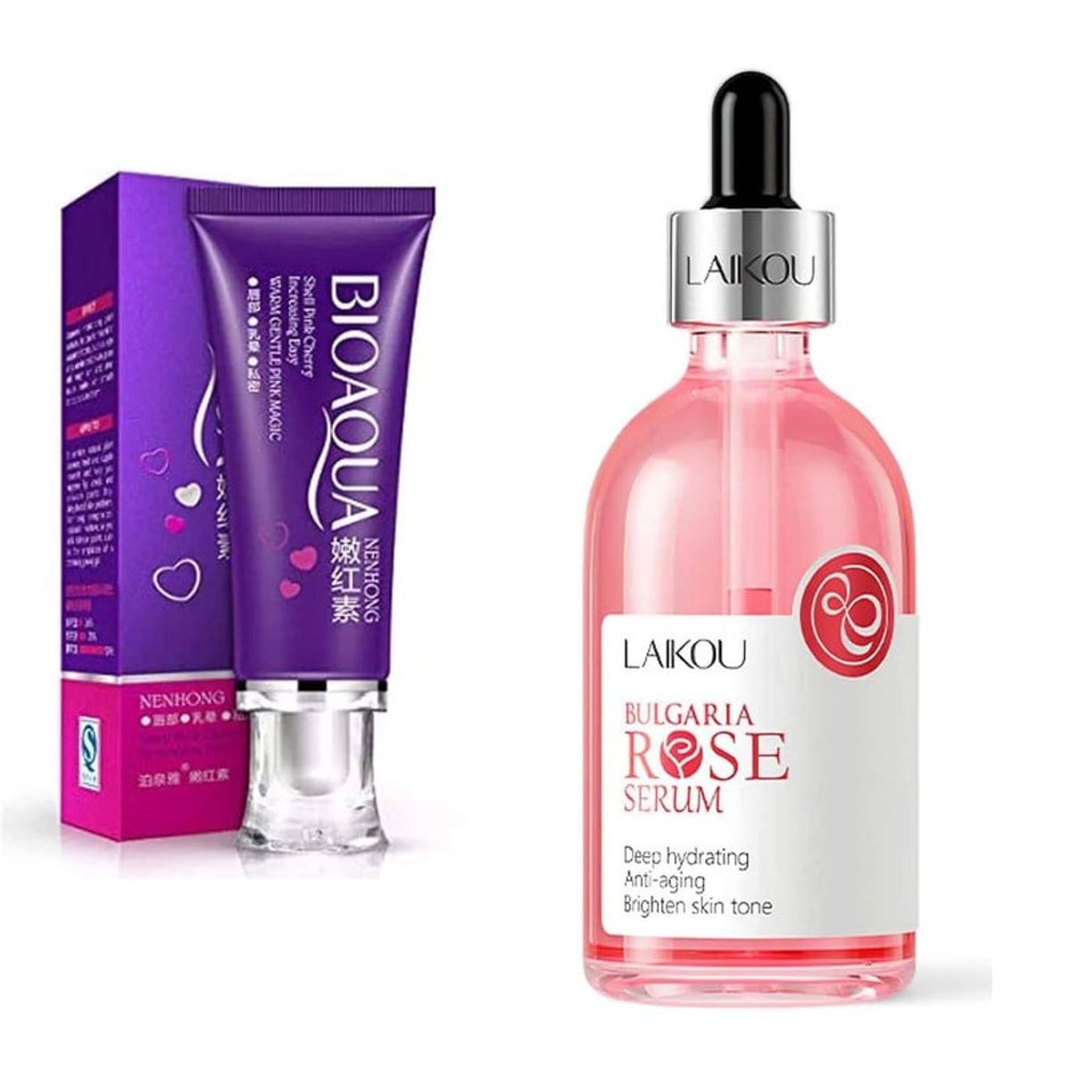 BIOAQUA - PACK CREMA DESPIGMENTANTE BIOAQUA Y SERUM BULGARIA ROSE LAIKOU