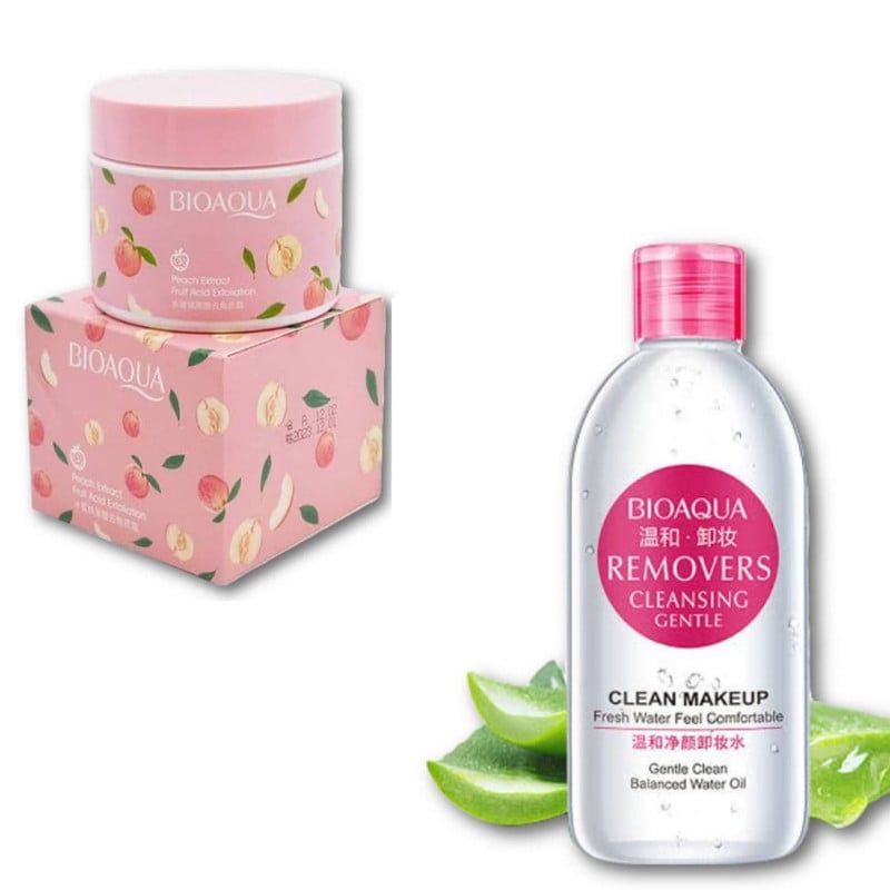 BIOAQUA - PACK CREMA EXFOLIANTE BIOAQUA Y AGUA MICELAR 250ML BIOAQUA