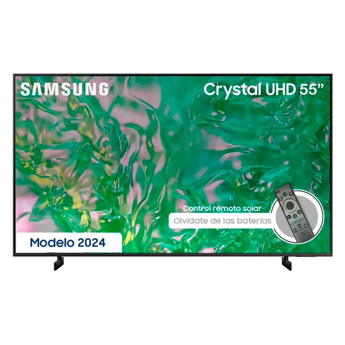 SAMSUNG - Televisor Samsung Smart UHD 4K 55 Crystal UN55DU8000G Nuevo Modelo - Negro