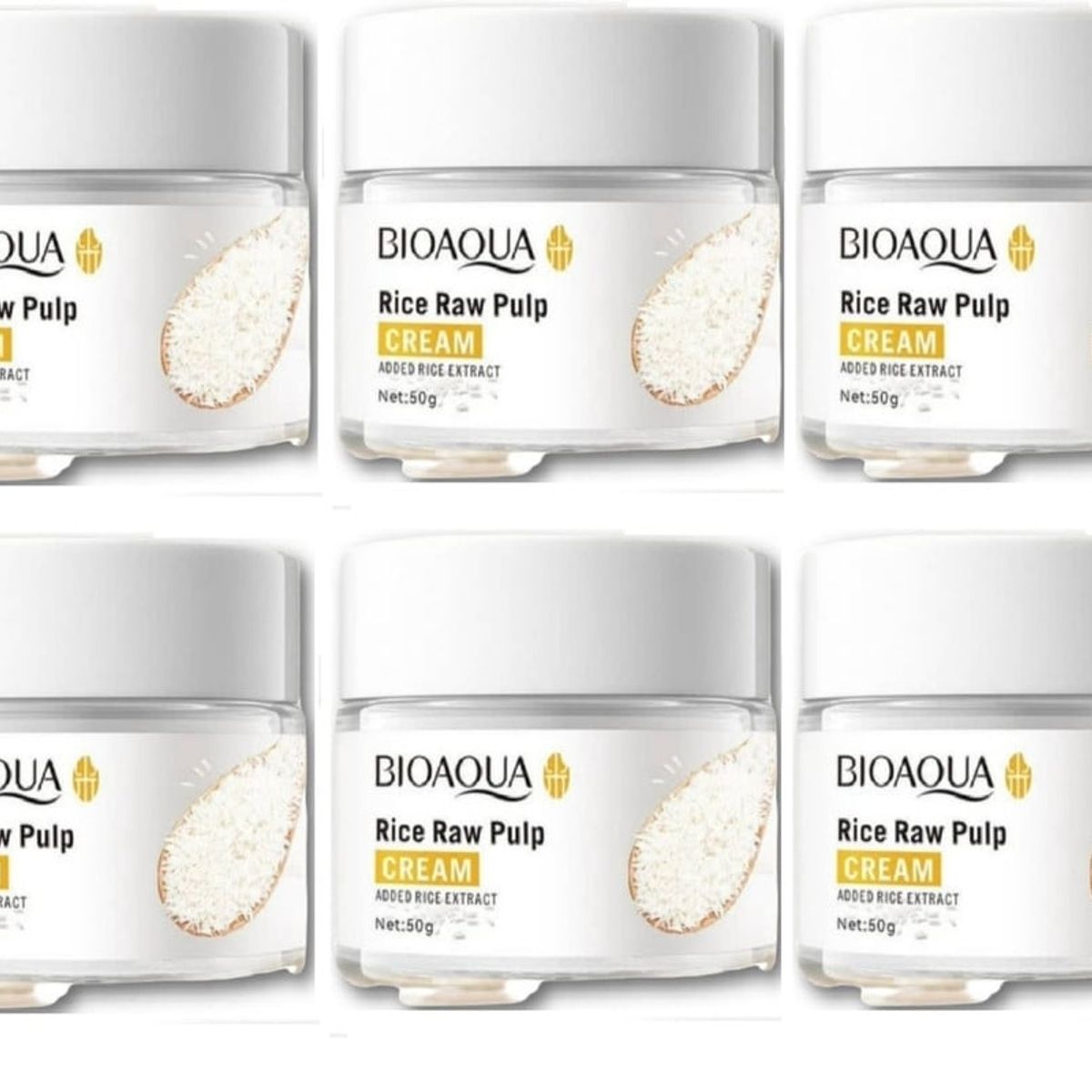 BIOAQUA - PACK 6 CREMA ACLARANTE DE ARROZ  BIOAQUA