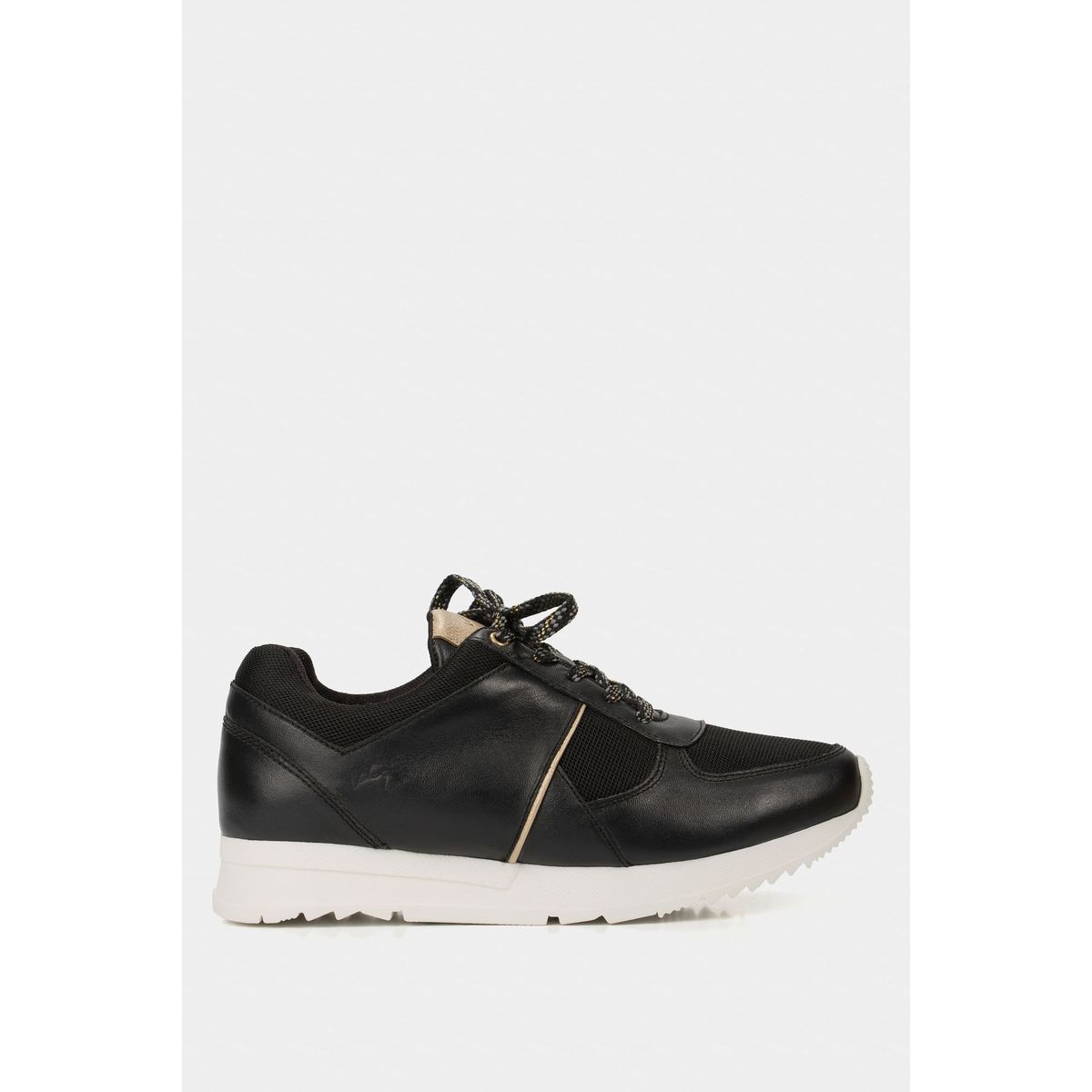 VELEZ - Vélez Zapatillas Deportivas Tropical De Cuero Mujer Negro