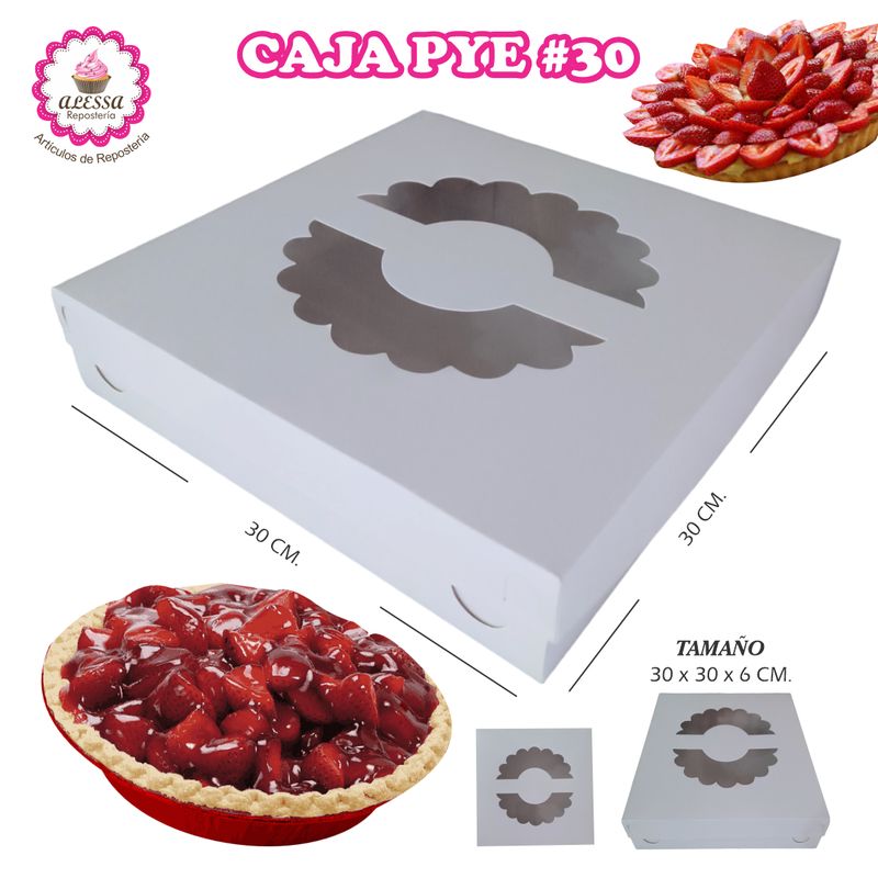 GENERICO - 50 Cajas de Pye de 30 cm. para Repostería