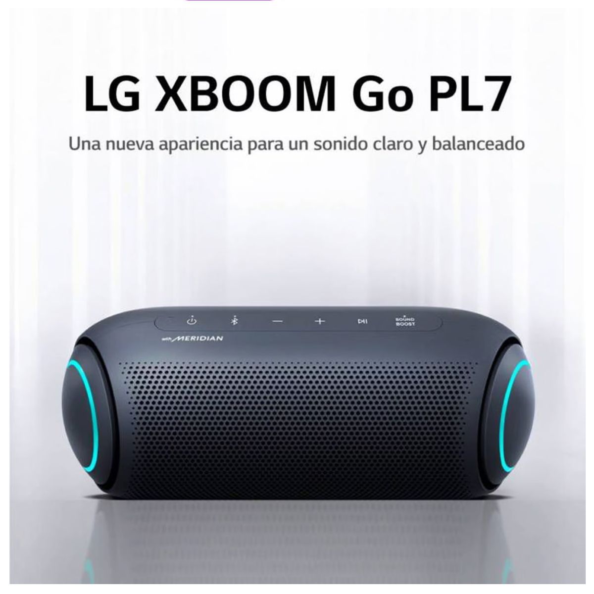 LG - Parlante LG XBOOM Go PL7 Negro 30W - Bajos de doble acción