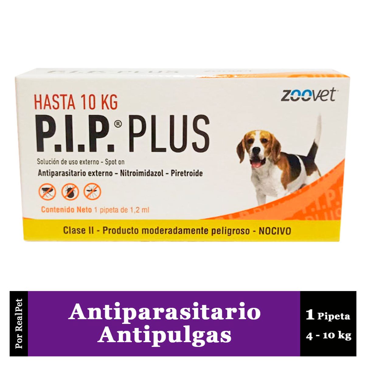 GENERICO - Pipeta Antiparasitario Antipulgas P.I. Perros 4 - 10 kg