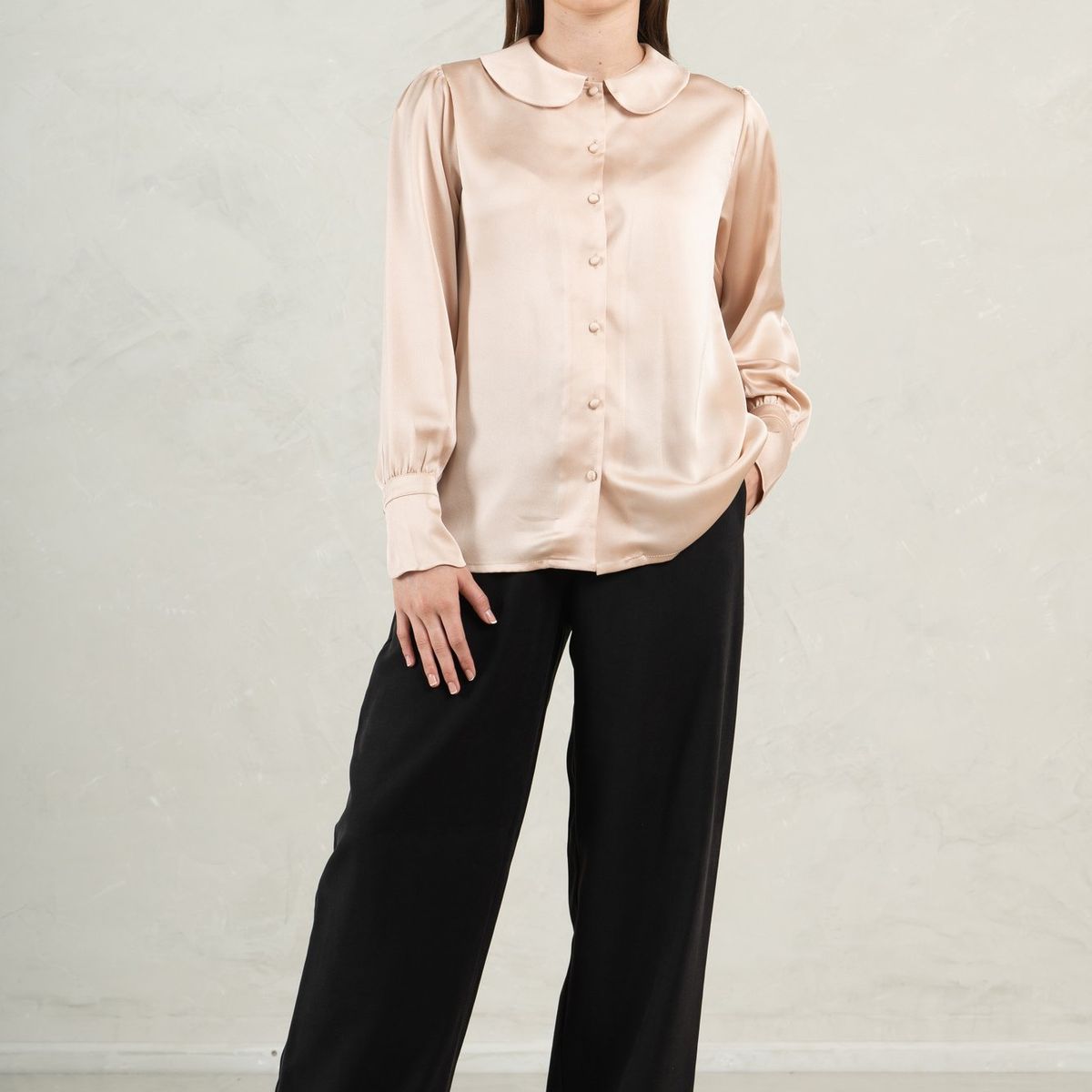 FASSINE - Blusa Manga Larga Casual Mujer Fassine