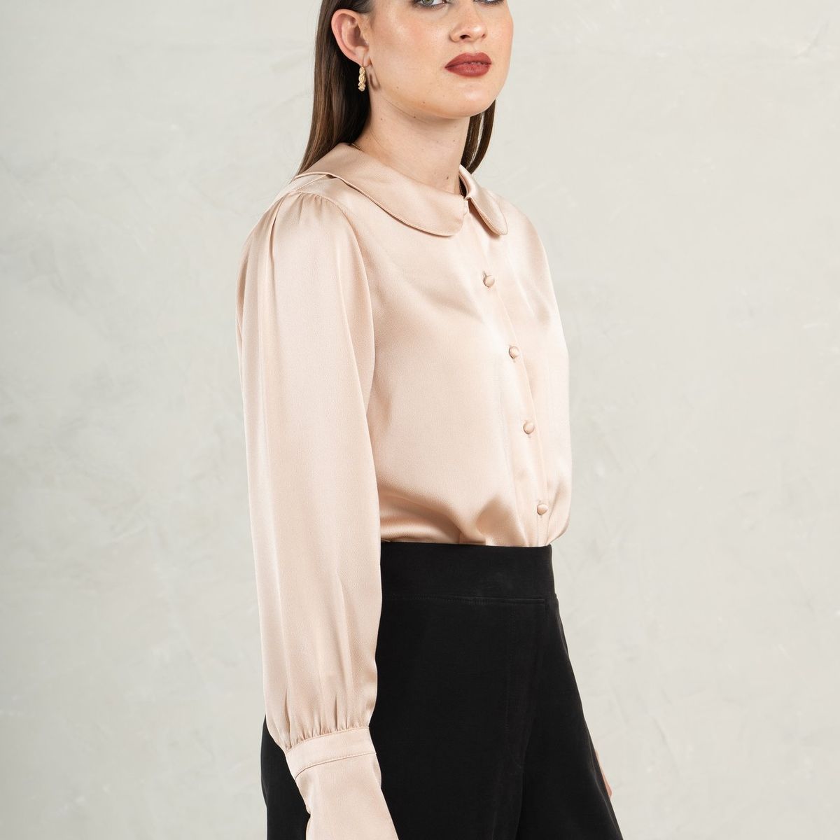 FASSINE - Blusa Manga Larga Casual Mujer Fassine