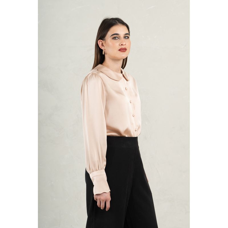 FASSINE - Blusa Manga Larga Casual Mujer Fassine