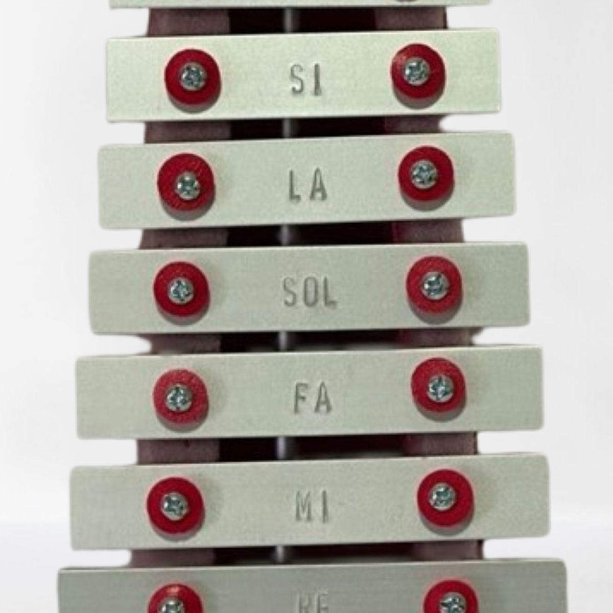 GENERICO - Xilófono 8 Notas con Base de Madera y Baquetas - Rojo