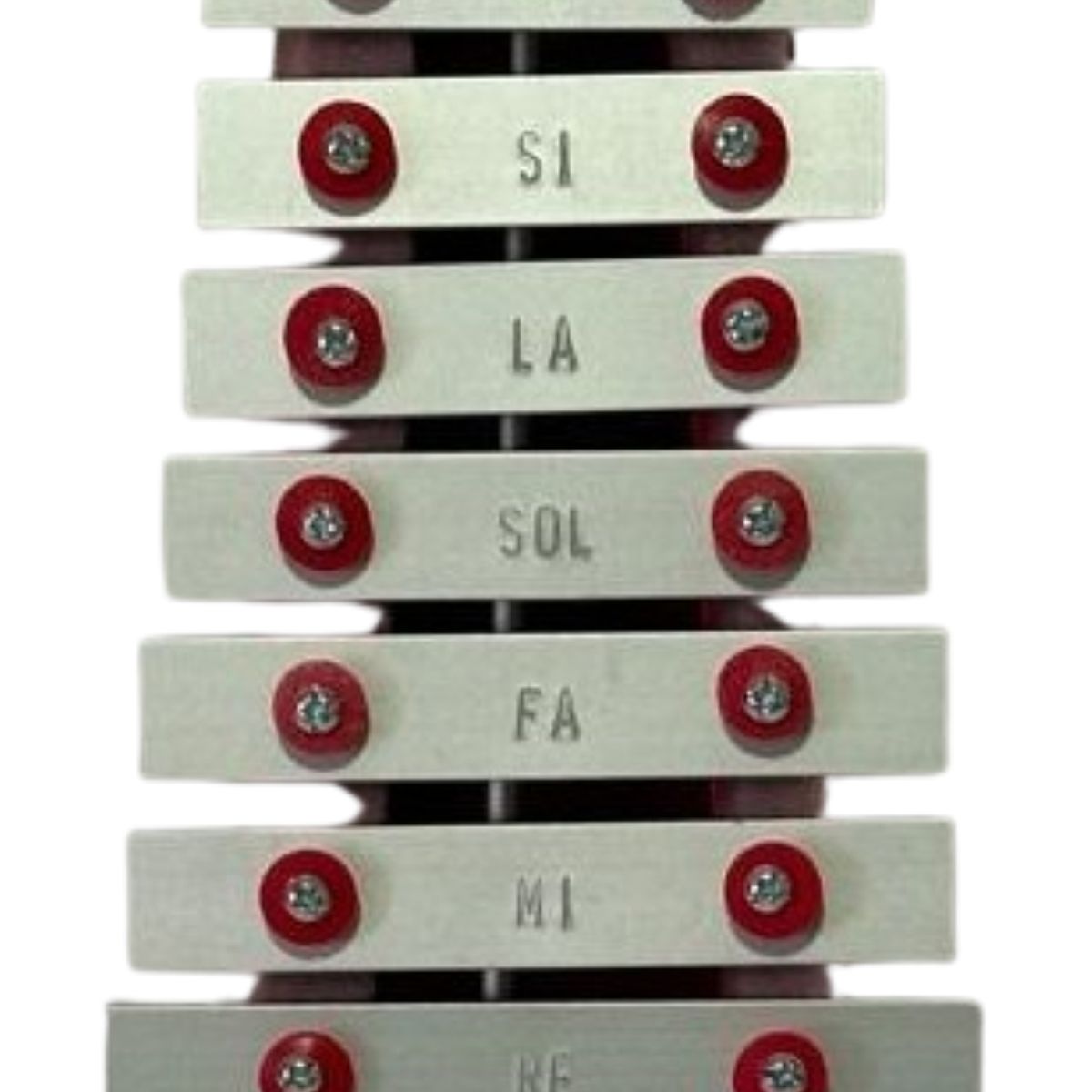 GENERICO - Xilófono 8 Notas con Base de Madera y Baquetas - Rojo