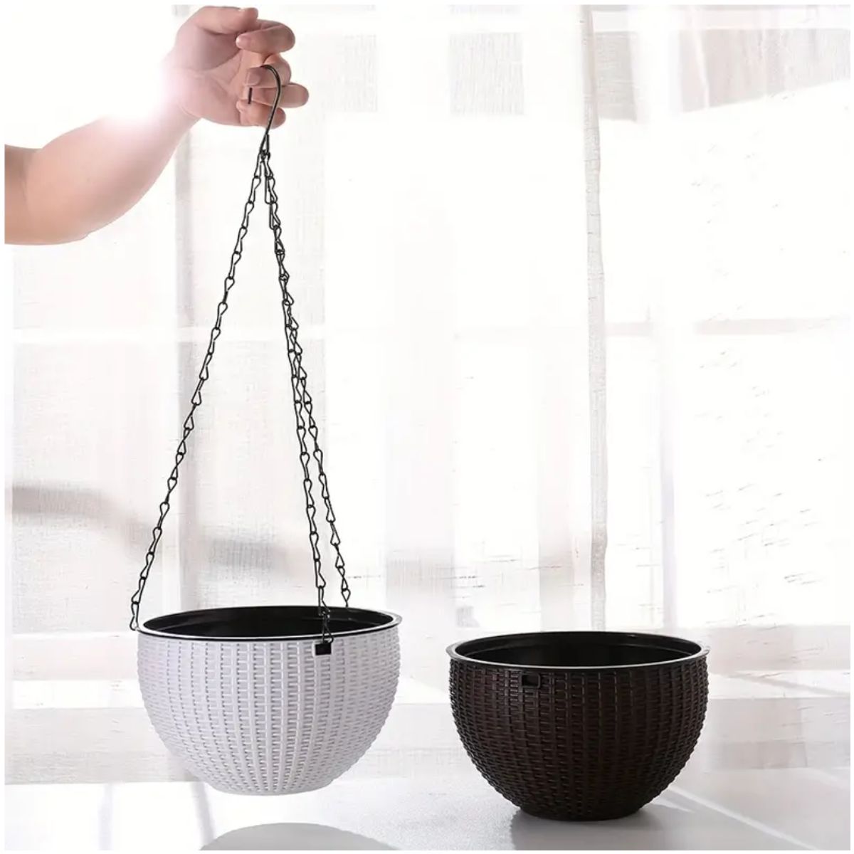 INSPIRA MARKET - Macetero colgante circular elegante aesthetic