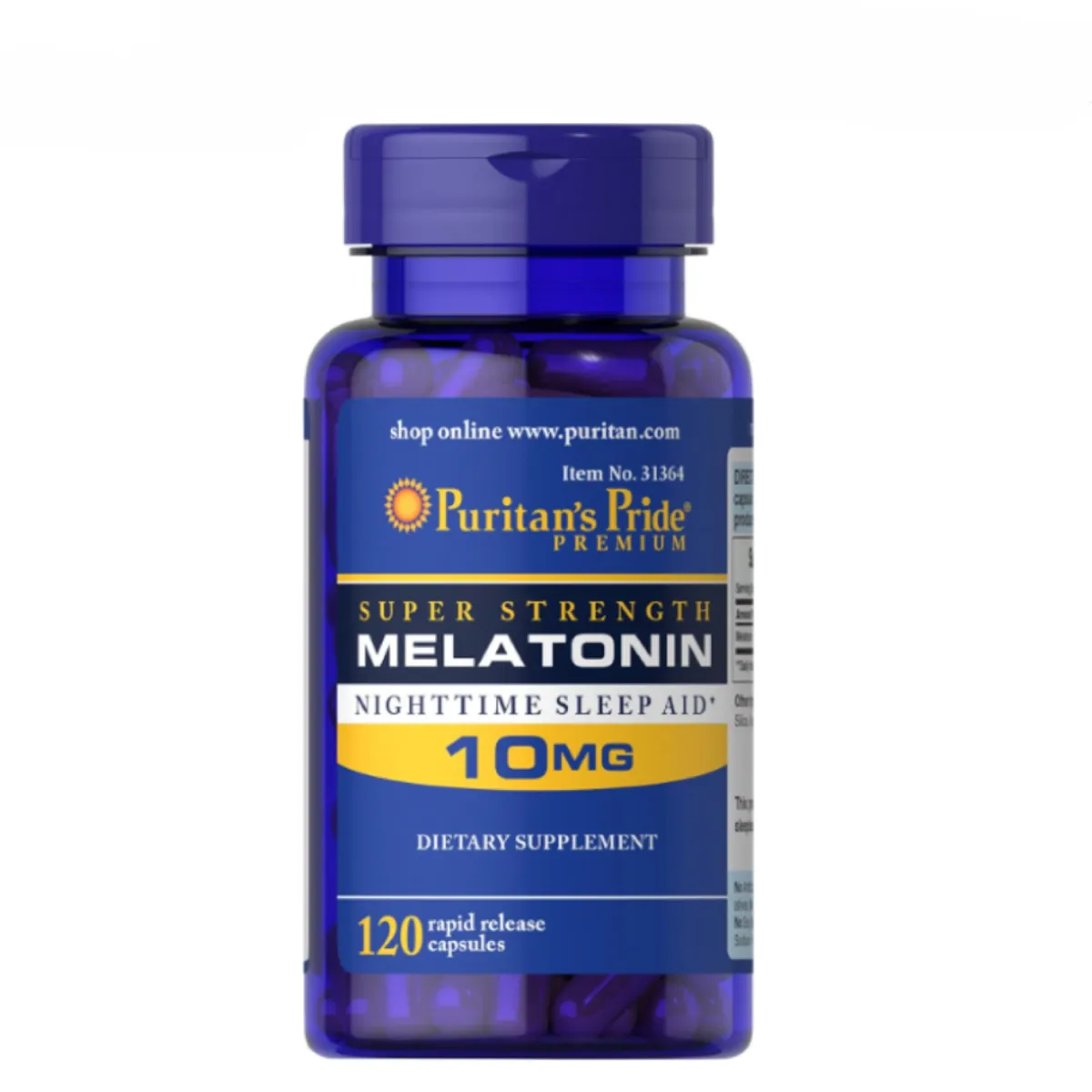 PURITANS PRIDE - MELATONINA 10MG Puritans Pride 120 Capsulas