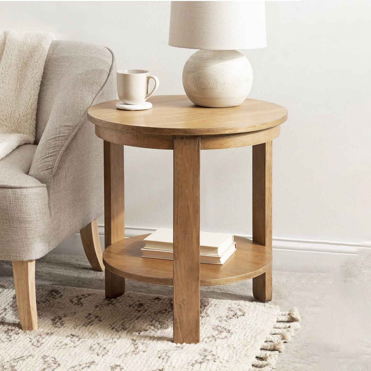 VENTITAS HOME - Mesa Auxiliar de Madera Celine Ventitas Home