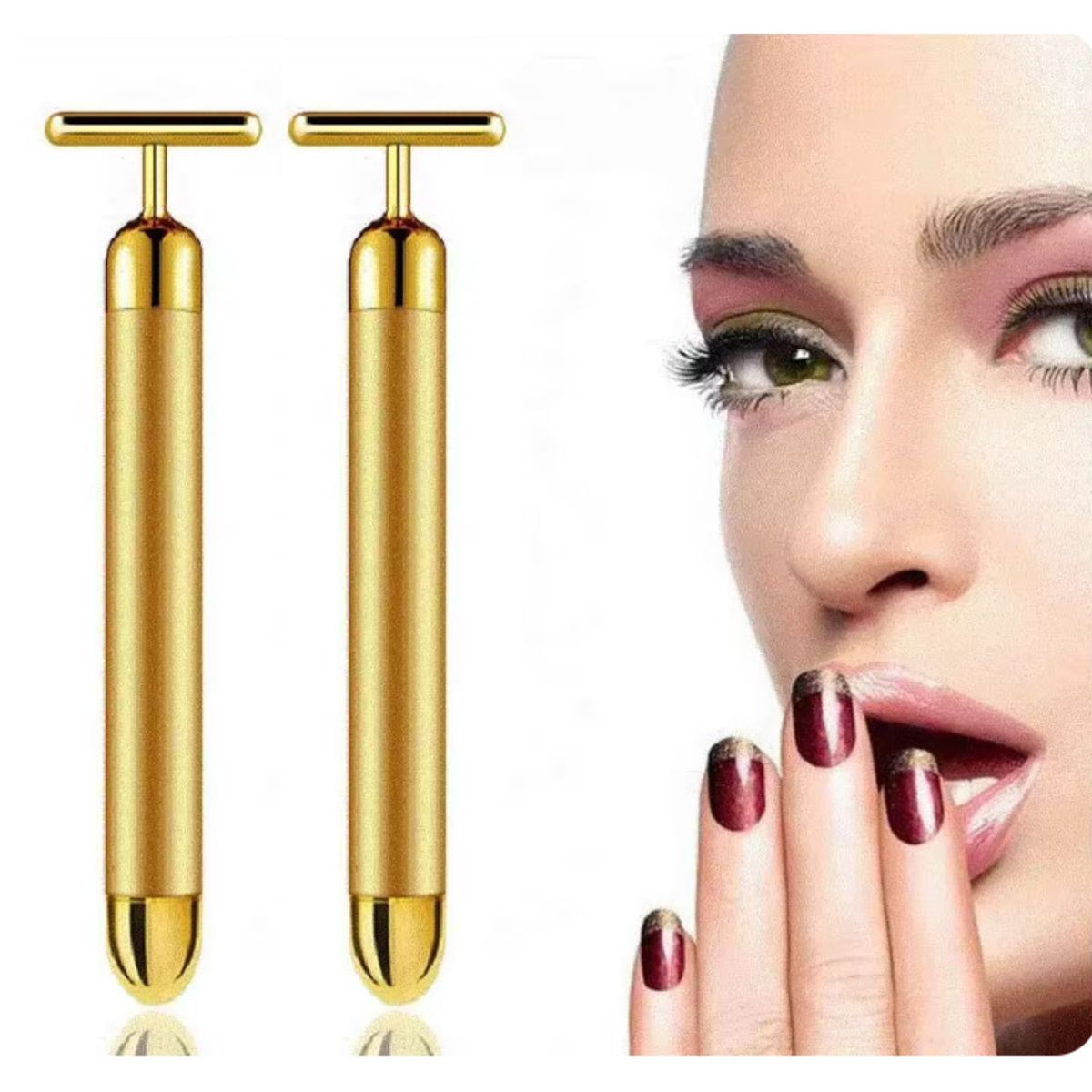 OEM - Rodillo Masajeador Eléctrico Facial x 2 Unidades