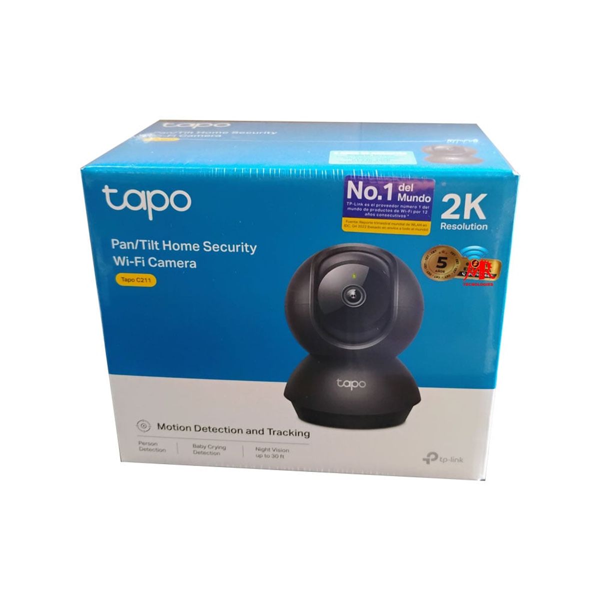 TP LINK - Tp-link Tapo C211 Cámara Seguridad  3mp 2k Wifi 360º Color Negro