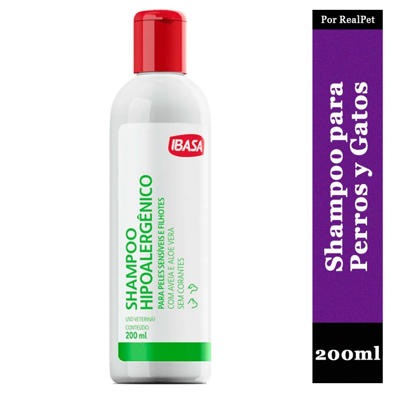 GENERICO - Shampoo Hipoalérgico Piel Sensible Ibasa Perros  Gatos 200ml