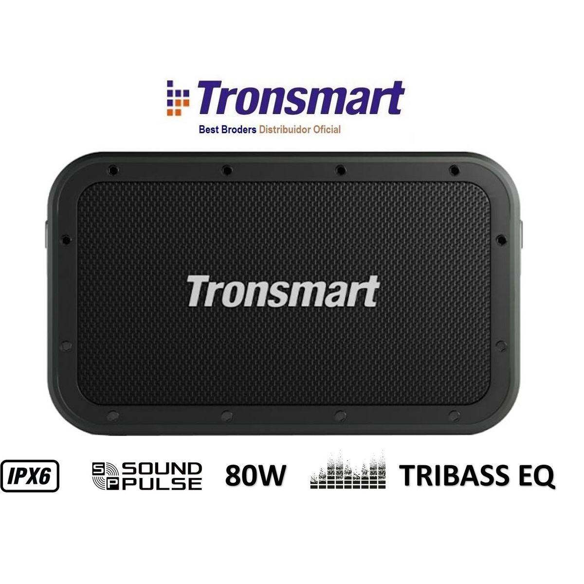 TRONSMART - Tronsmart Force Max 80W Parlante Bluetooth TriBass SoundPulse TWS