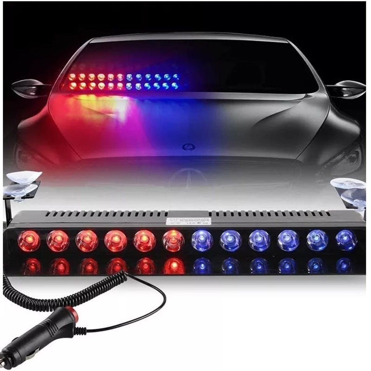 GENERICO - Estrobo Torreta Codigos Parabrisas Policia Escoltas Federal