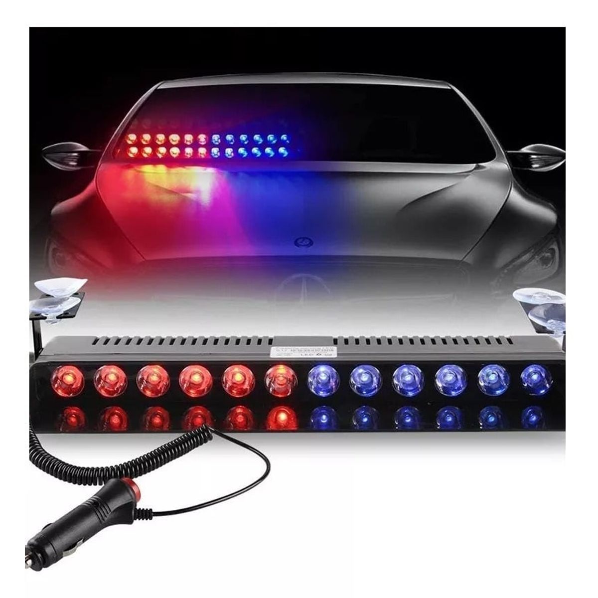 GENERICO - Estrobo Torreta Codigos Parabrisas Policia Escoltas Federal