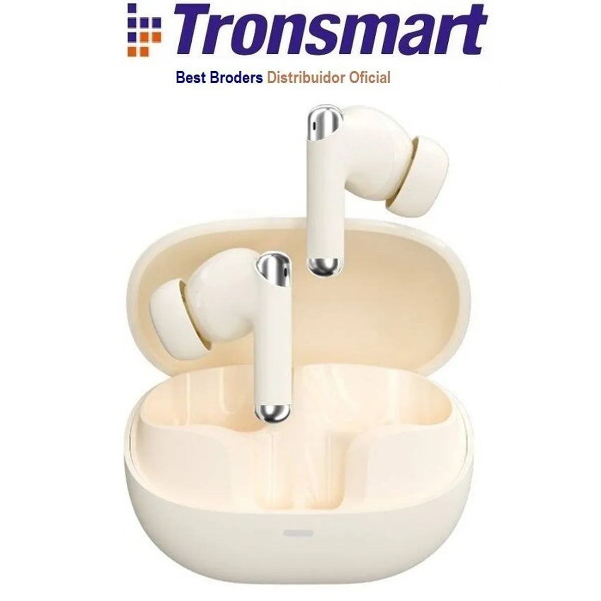 TRONSMART - Audifonos Tronsmart SounFii R4 Dual Mic ENC 5.3 - Beige