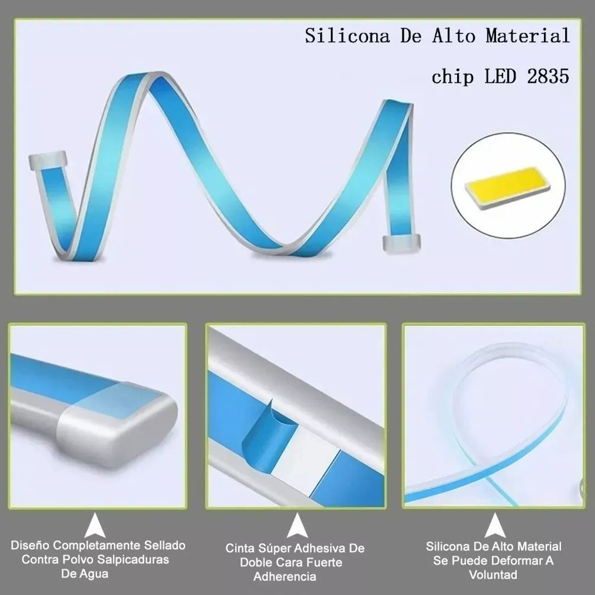 GENERICO - 60cm Par Tira Led Drl Flexible Direccional Secuencial Auto
