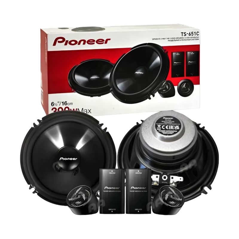 GENERICO - SET DE PARLANTES COMPONENTES PIONEER TS-651C - 390 watts