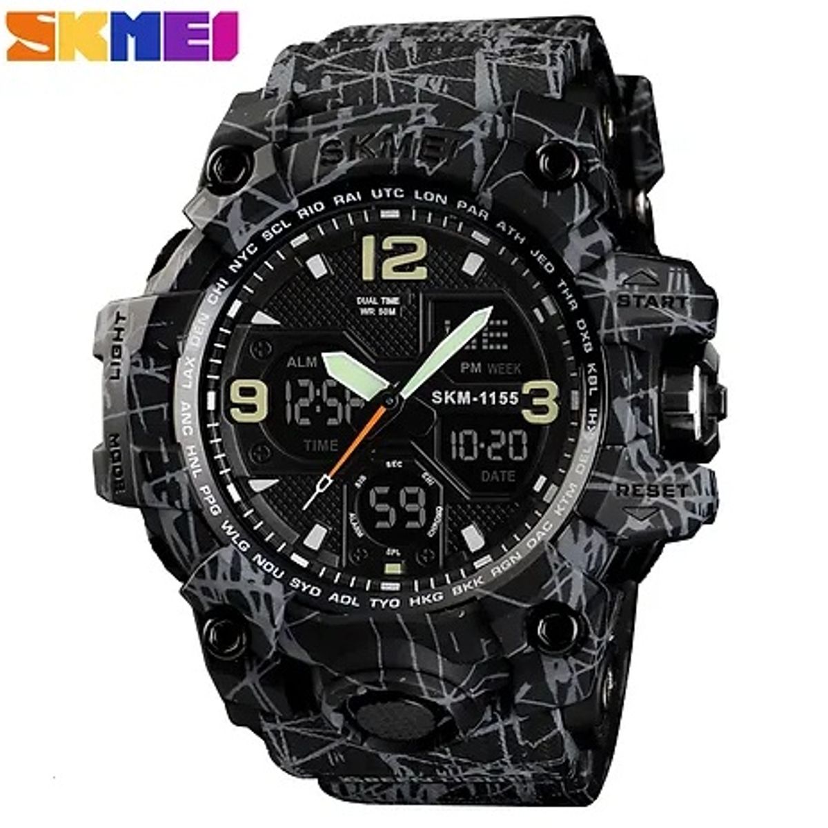 SKMEI - Reloj deportivo Skmei 1155B doble horario
