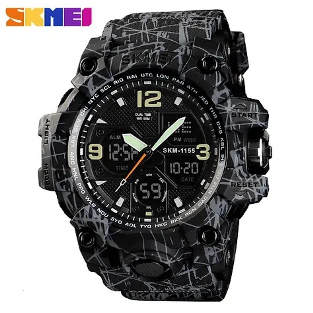 SKMEI - Reloj deportivo Skmei 1155B doble horario