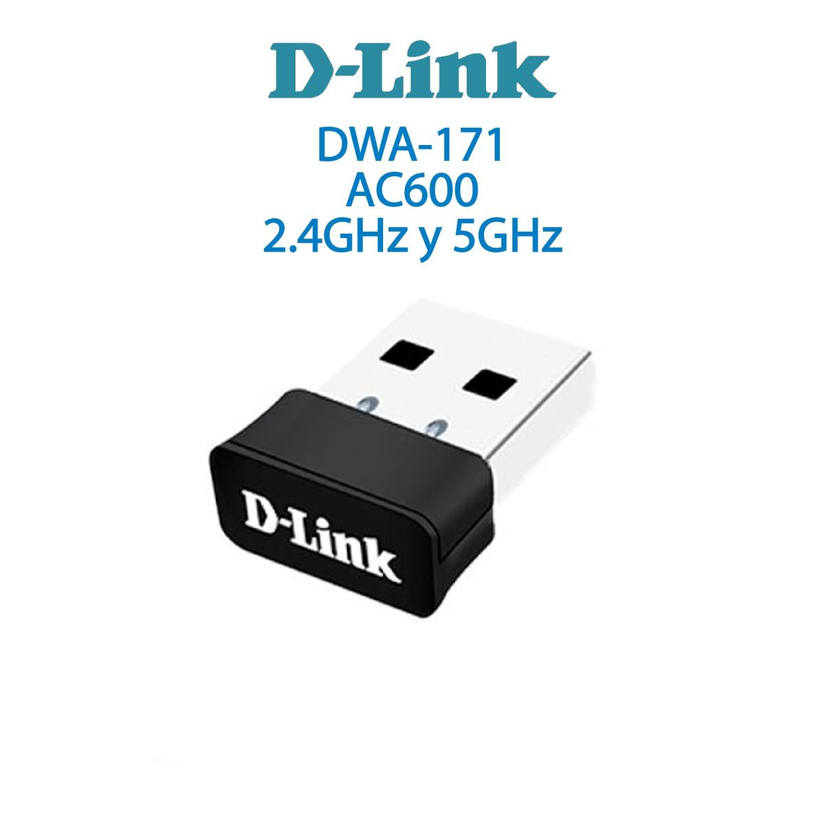 DLINK - Adaptador Inalambrico NANO USB AC600 DUAL BAND 24GHz Y 5GHz