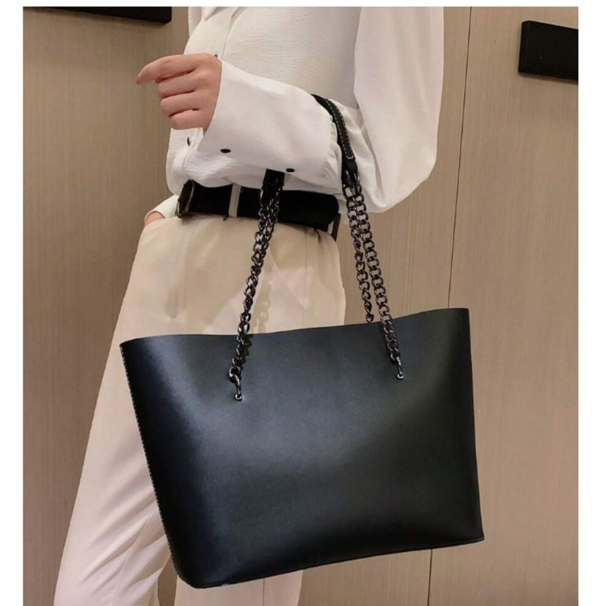 GENERICO - Bolso elegante de hombro de cuero de PU