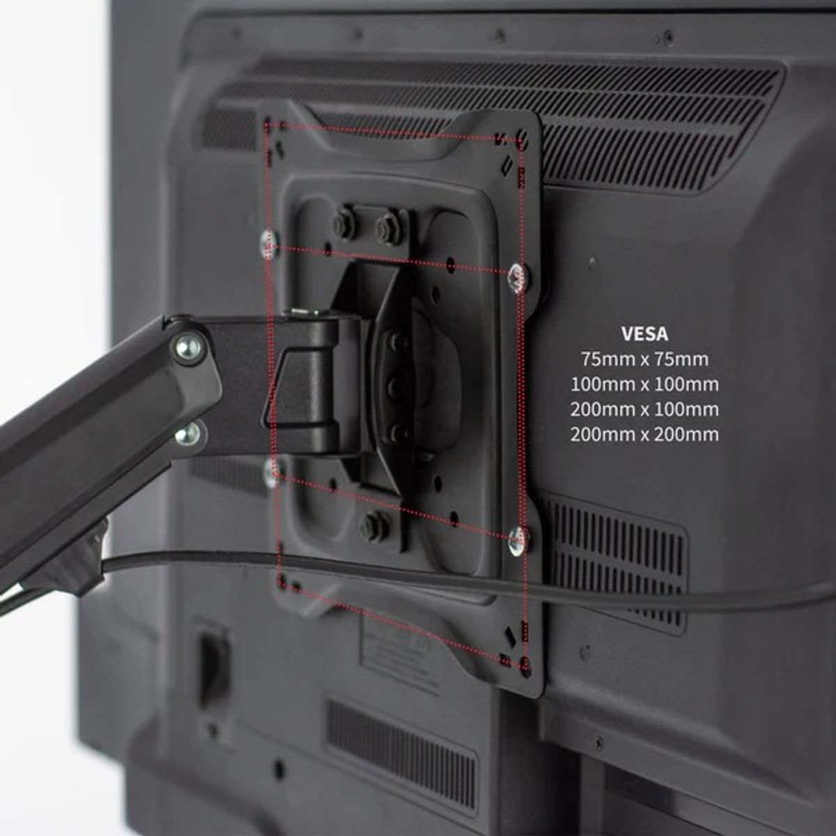 GENERICO - MONTECH - Rack con Gas Spring para TV y Monitor 32 a 43 pulg