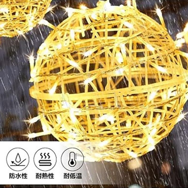 MN ELECTRONICS - Bolas de luz con cargador solar para bodas al aire libre
