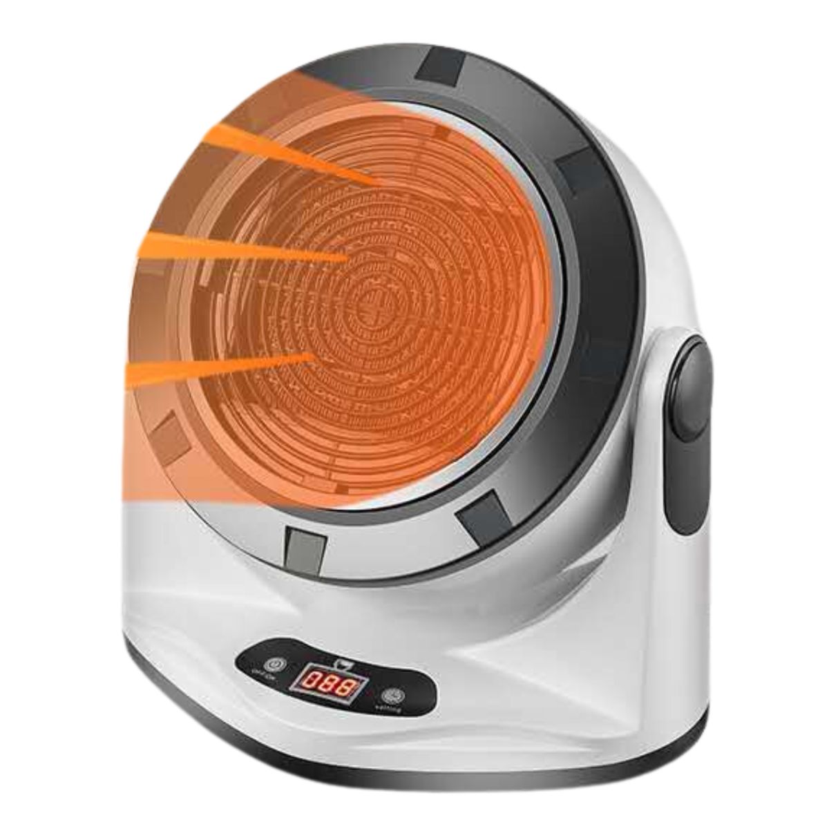 GENERICO - Calefactor Eléctrico 1000W con Aire Frío y Control Remoto 7661-C6