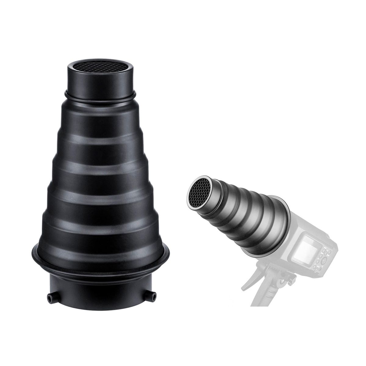 GODOX - Snoot Godox SN01 con Grilla y montura Bowens