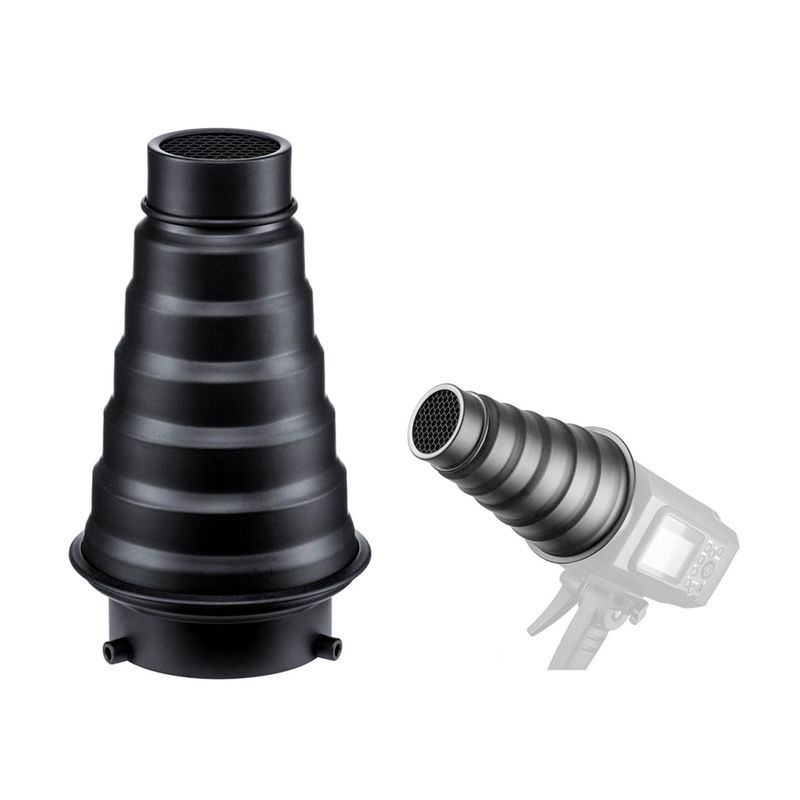 GODOX - Snoot Godox SN01 con Grilla y montura Bowens