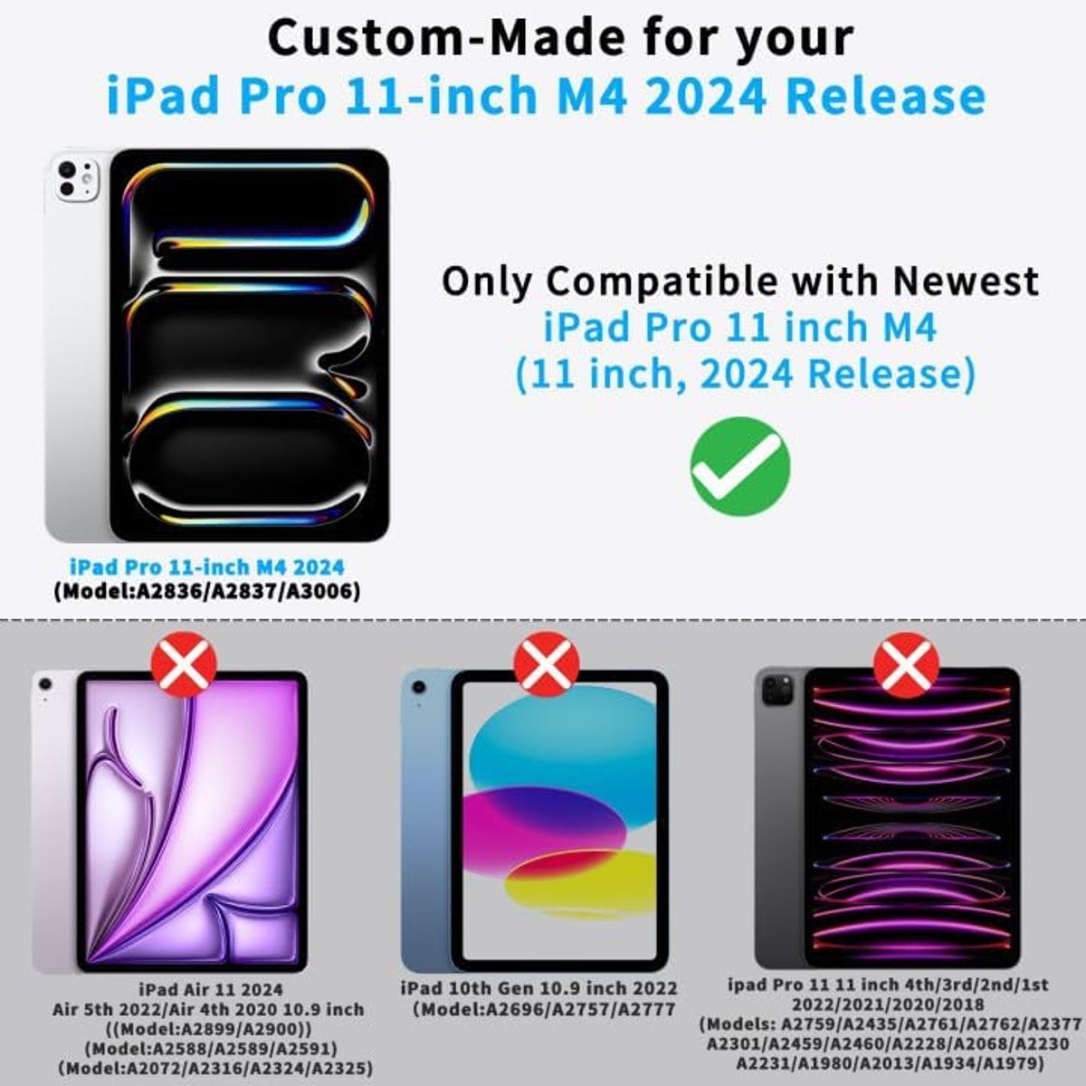 GENERICO - Funda Case Para iPad Pro 11 M4 (2024) 5gen Estuche Protector