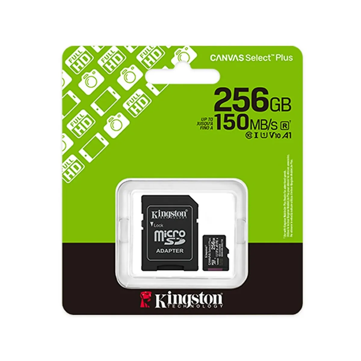 KINGSTON - Tarjeta Memoria Micro SD Kingston Canvas Select Plus de 256GB