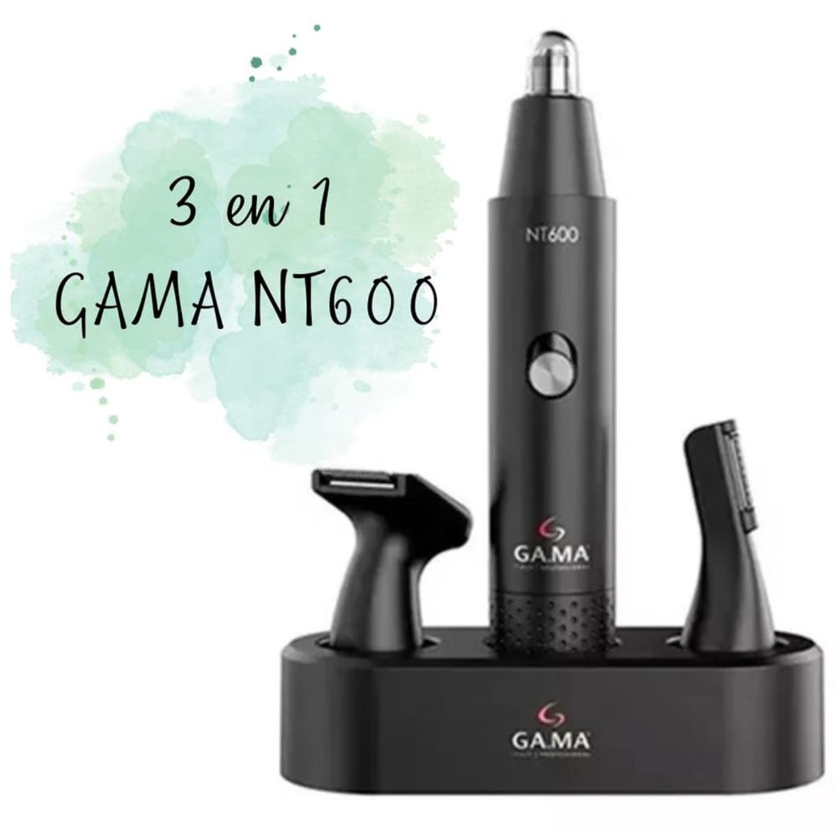 GAMA - Depilador Facial de Bolsillo Trimmer 3 en 1 Gama a Pilas