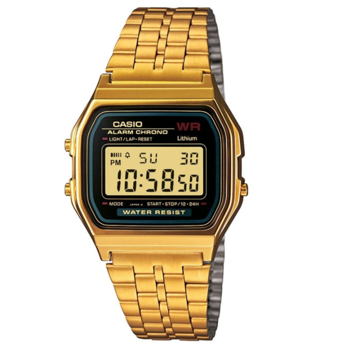 CASIO - RELOJ CASIO UNISEX DORADO A159WGEA-1D  CAS-14