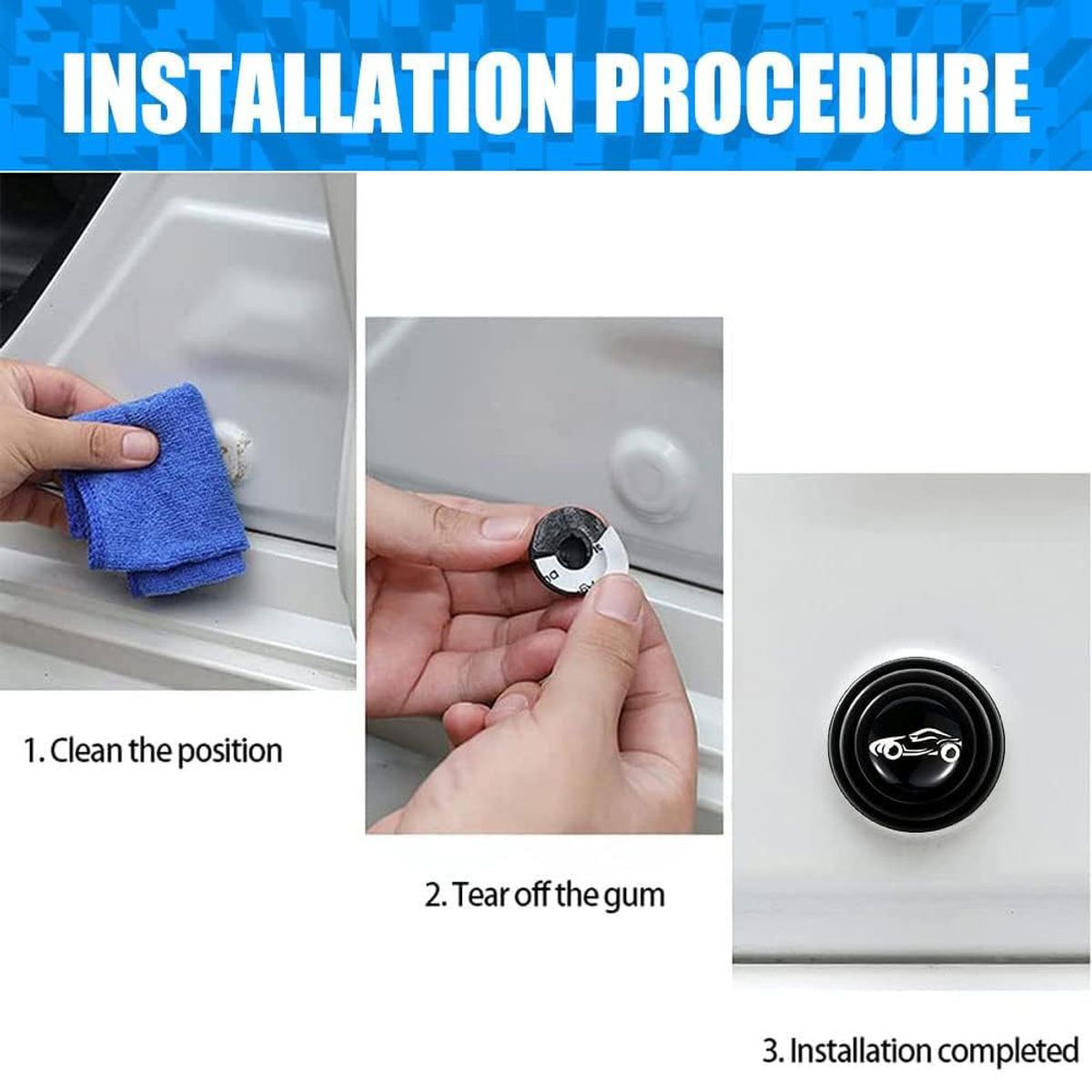 MEGIMPERU - 10 Almohadillas Amortiguadoras de Silicona para Puerta Auto